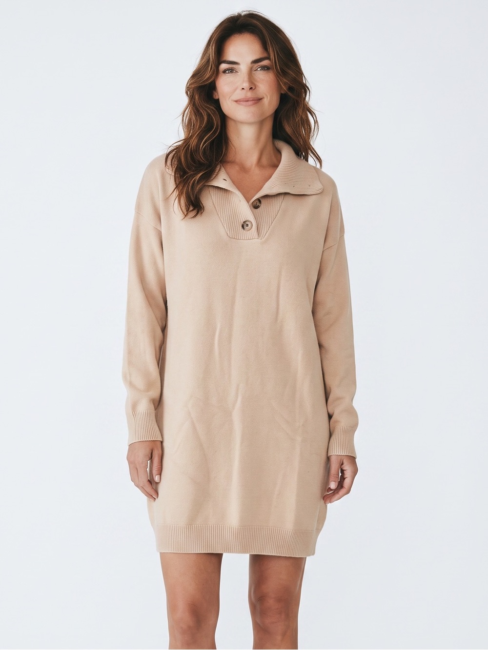 KIRUNDO Long Sleeve Turtleneck Sweater Dress size XL New